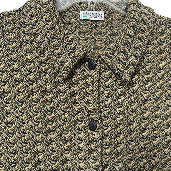 Missoni Sport Cardigan Sweater Size 46 = Medium Wool Acrylic Vintage 90s Y2K - Picture 8 of 9